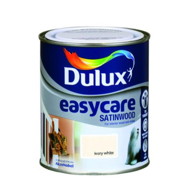 Dulux Satinwood Easycare Ivory White 750ml