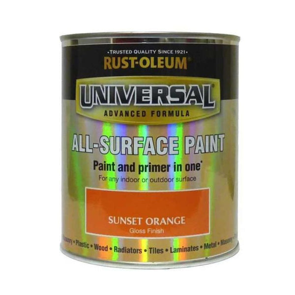 Rust-Oleum All Surface Paint Sunset Orange 750ml