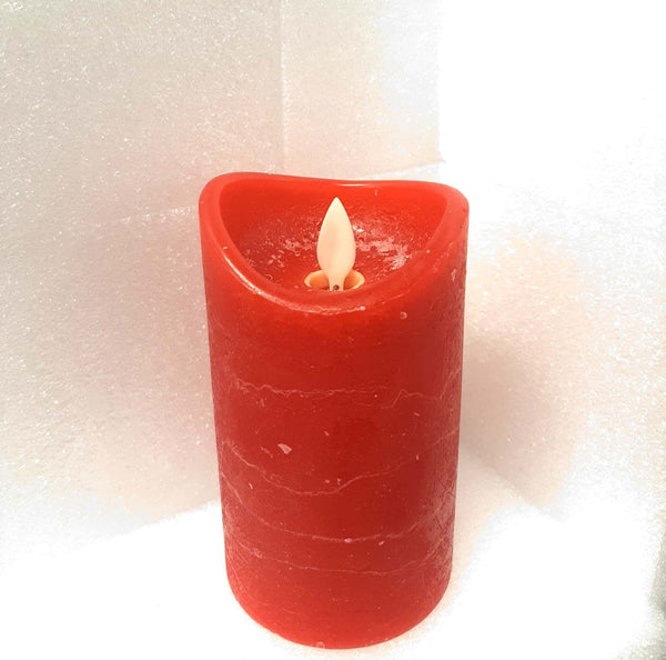Dancing LED Candle Red 75x100mm
