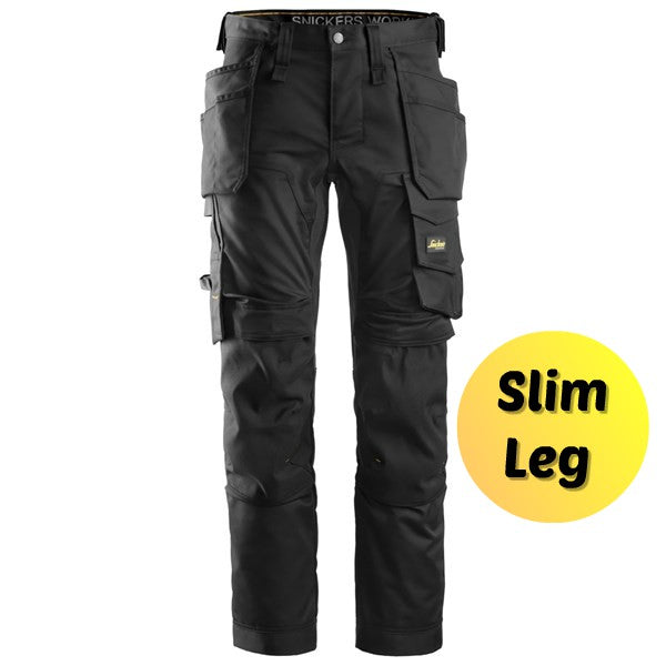 Snickers 6241 Navy/Black Slim Leg Trousers
