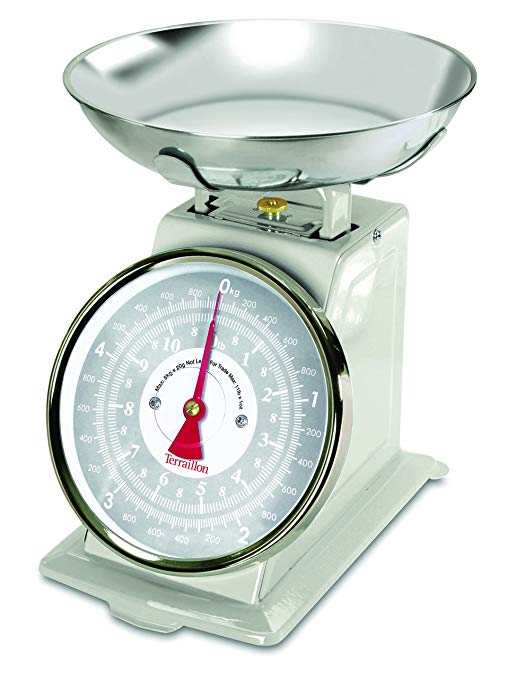 Terraillon Traditional Mechanical Kitchen Scales 5kg Cream