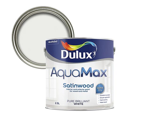 Aquamax Brilliant White Satinwood 2.5lt