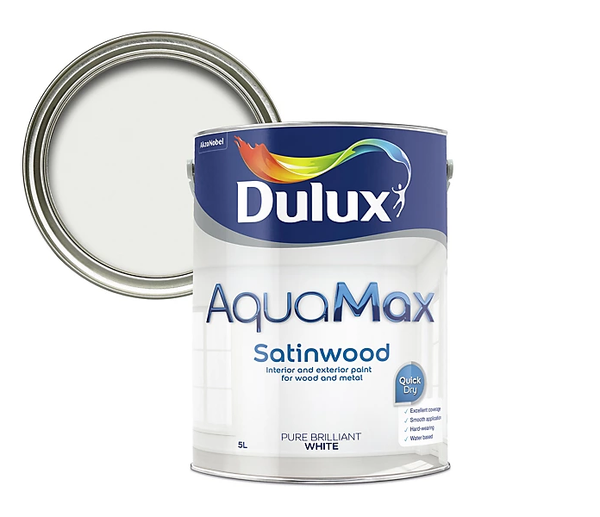 Aquamax Brilliant White Satinwood 5lt