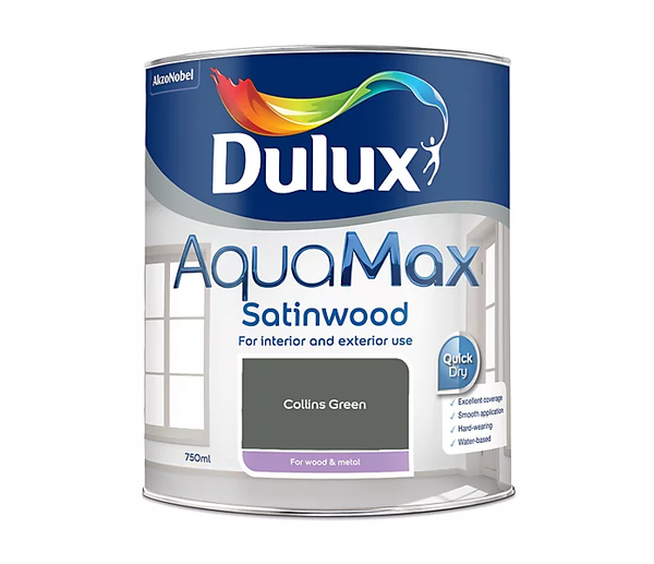 Aquamax Collins Green Satinwood 750ml