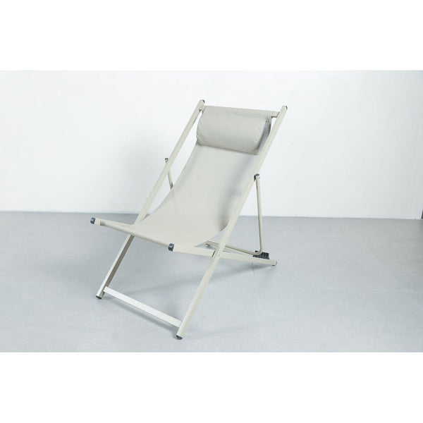 Beach Deck Chair Taupe