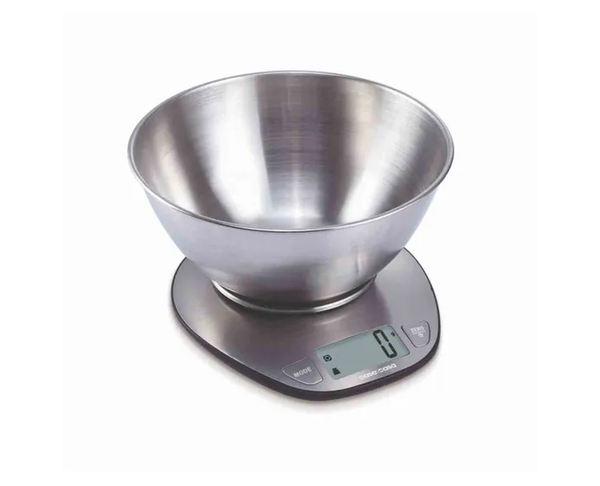 Kitchen Scales with Bowl Stainless Steel