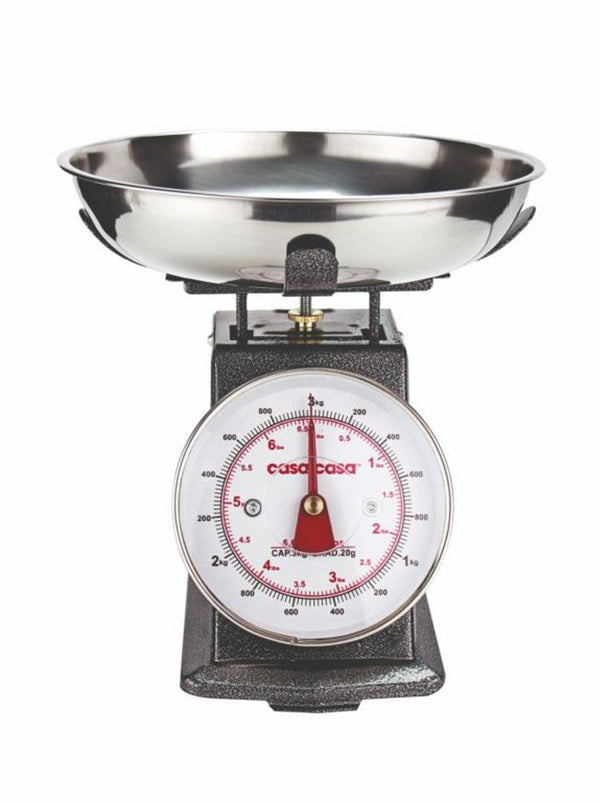 Traditional Mechanical Kitchen Scales 5kg Grey