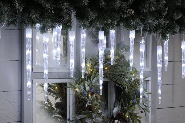 Colour Changing Icicle Lights White to Warm White