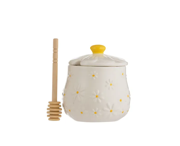 Daisy Honey Pot & Drizzler