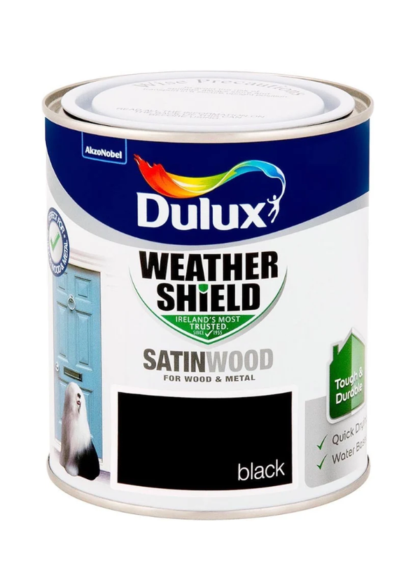 Dulux Exterior Satinwood Paint Black