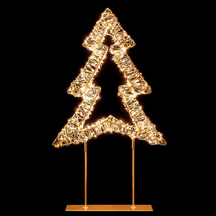 45cm Rose Gold Table Top Tree