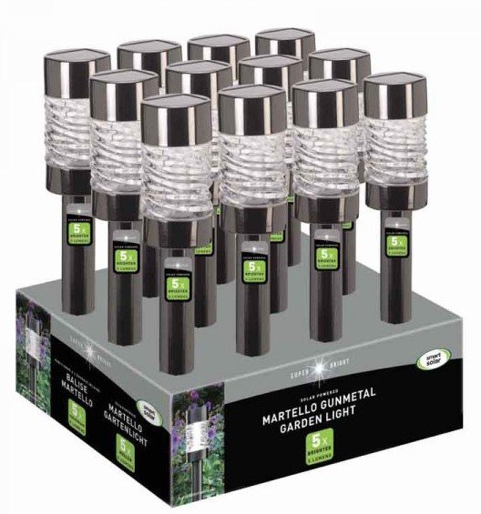 Martello Solar Nickel Stake Light