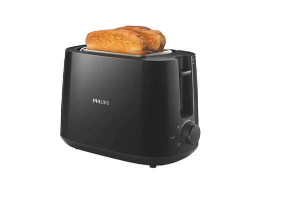 Philips 2 Slice Black Toaster