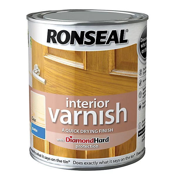 Ronseal Interior Varnish Satin Clear