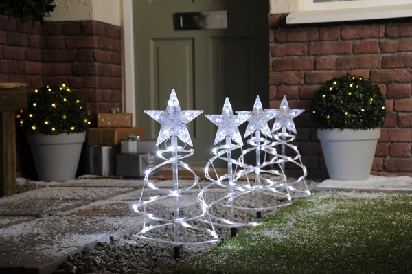 Set of 4 Pathfinder Trees White