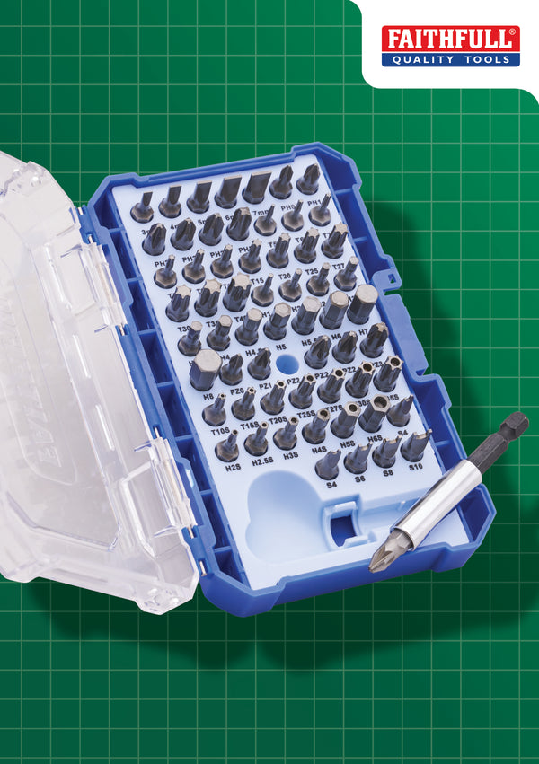 Faithfull 61 Piece Screwdriver Bit Set