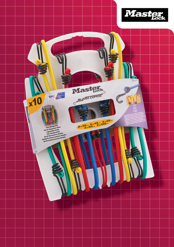 Master Lock 10 Piece Bungee Set