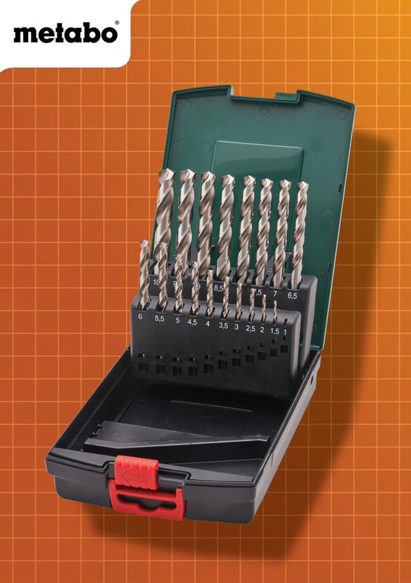 Metabo 19 Piece HSS Drill Bit Set