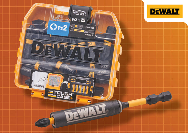 Dewalt 25 Piece PZ2 Impact Bits Box