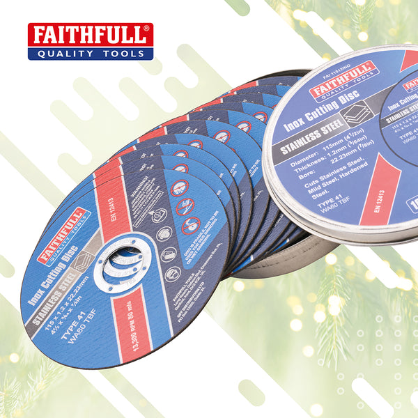 Faithfull 115mm (4.5in) Multi-Cut Discs 10 Pack