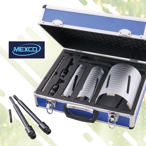 Mexco 7Pc Diamond Core Drill Bit Set