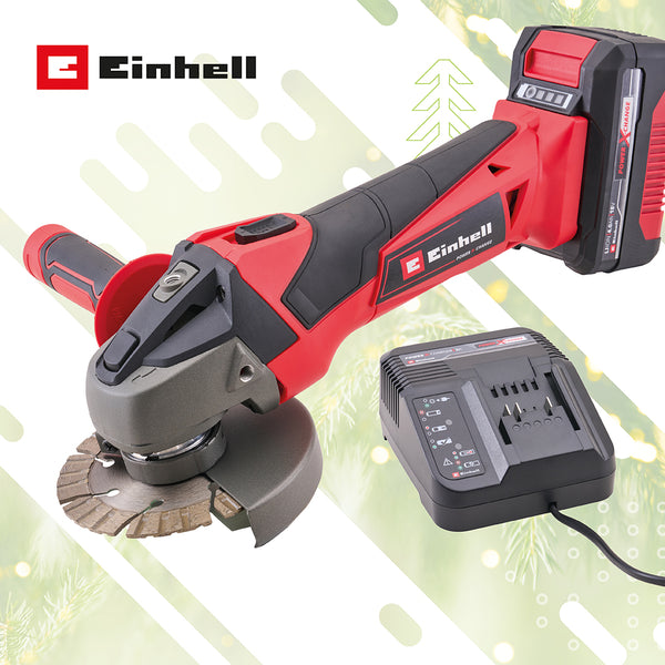 Einhell 18V Cordless 115mm Angle Grinder Kit