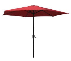 2.7m Red Parasol With Crank