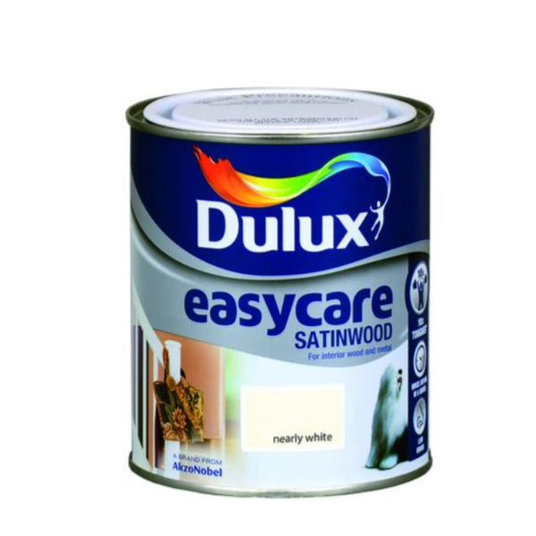 Dulux Satinwood Easycare Nearly White 750ml