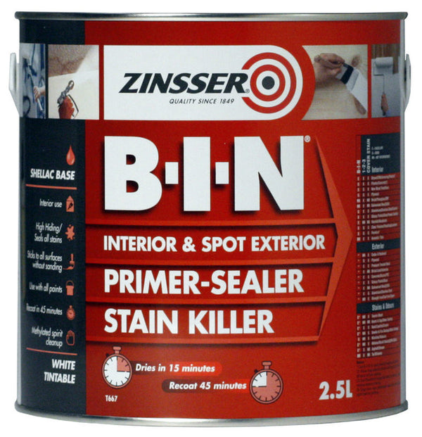 Zinsser B.I.N. Primer Sealer 2.5lt