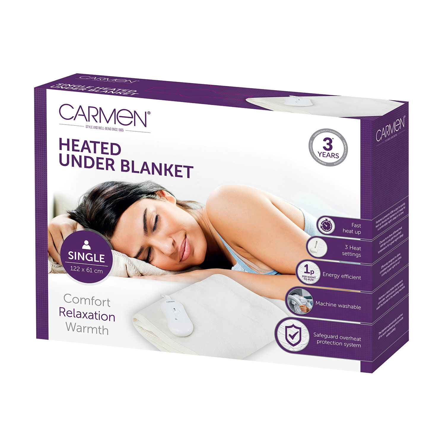 Carmen Electric Under Blanket Single Co. Meath – Tim Lodge Homevalue Athboy