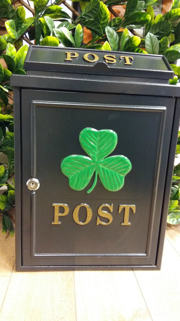 Die-Cast Shamrock Post Box
