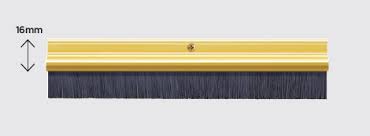 Draught Excluder Gold Brush Strip 1m