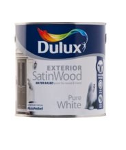 Dulux Exterior Satinwood Paint White 750ml
