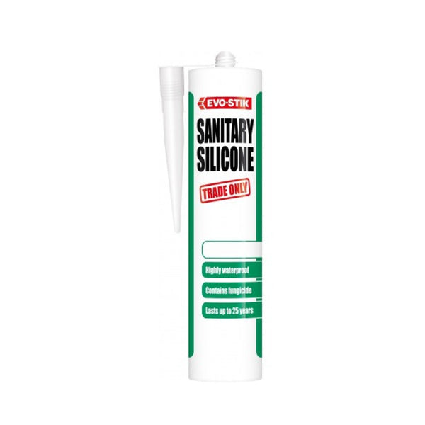 Evo Stik Sanitary Silicone White 300ml