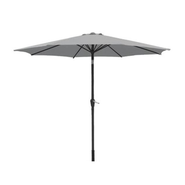 2.7m Grey Parasol With Crank