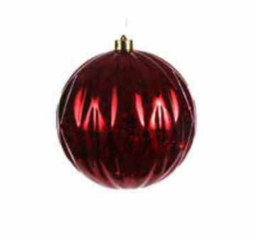 LED Christmas Bauble Large Red