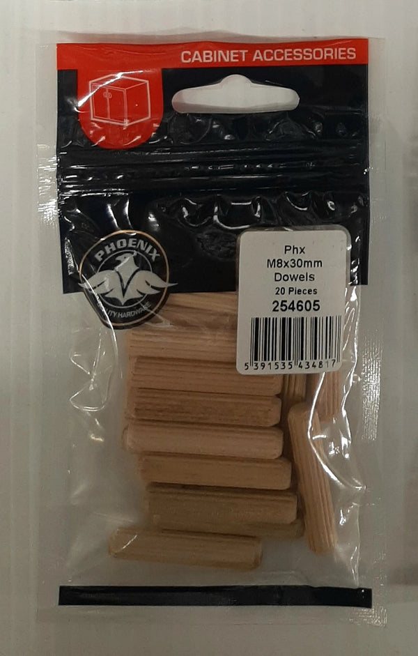 M8x30mm Dowels (20)