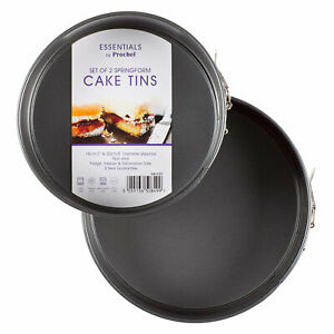 Essentials Set of 2 Springform Cake Tins by Prochef