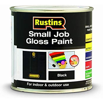 Rustins Small Job Gloss Black 250ml