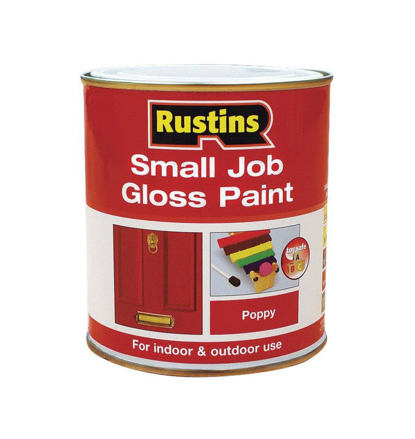 Rustins Small Job Gloss Poppy 250ml
