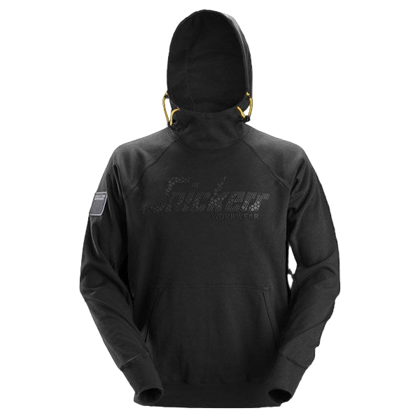 Snickers Logo Sweatshirt Hoodie Black