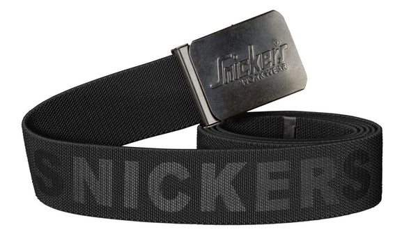 Snickers Elasticated Logo Belt Black