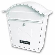 Traditional Post Box White