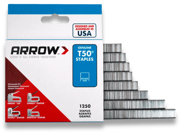 Arrow T50 Staples (1250 Pack)