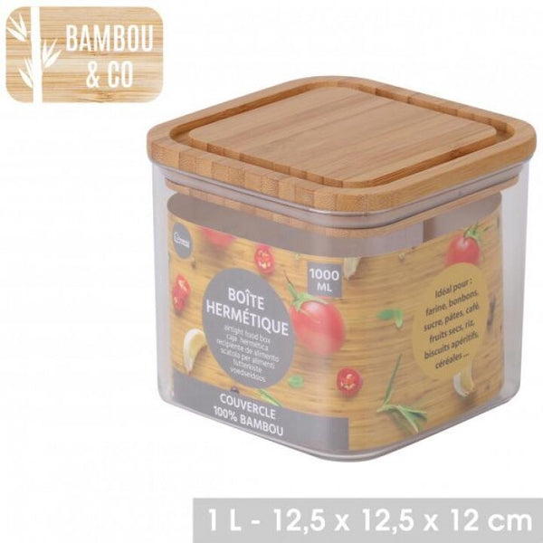 Bamboo Airtight Container 1L