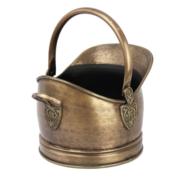 Heritage Celtic Antique Brass Bucket