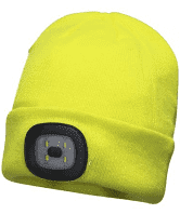 Beanie Hat with LED Light (Bright Yellow)